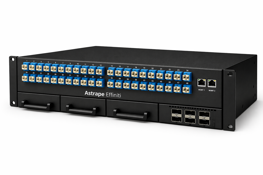 The Effiniti-200 switch with pluggable electro-optical modules